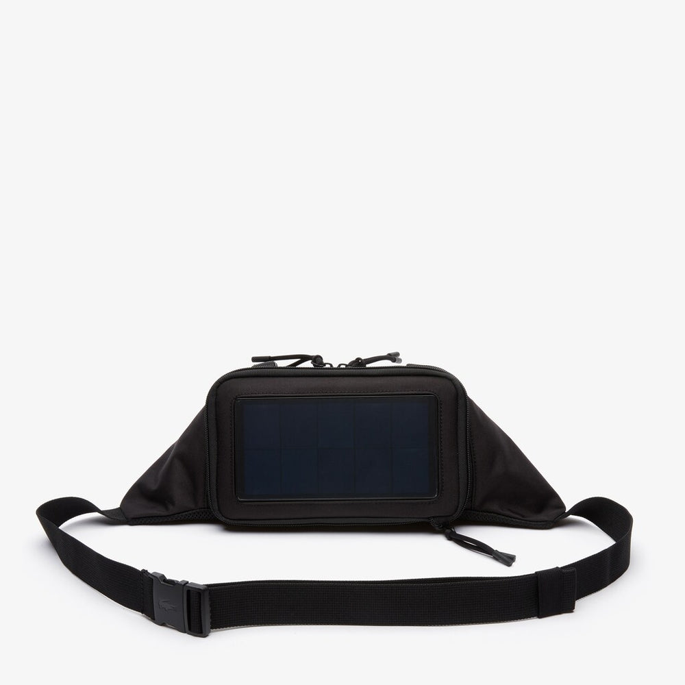 Mens   Infini-T Solar Charger Fanny Pack | Lacoste Black • 000