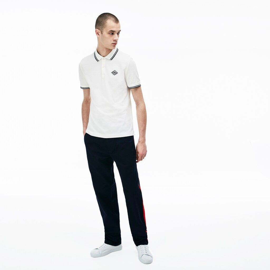 Mens   LIVE Loose Fit Chinos | Lacoste Blue / Red • 8Wd