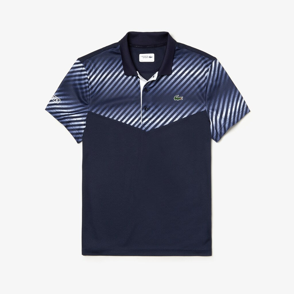 Mens   SPORT Technical Piqué Tennis Polo | Lacoste Navy Blue / Navy Blue / White / White • 6Ky