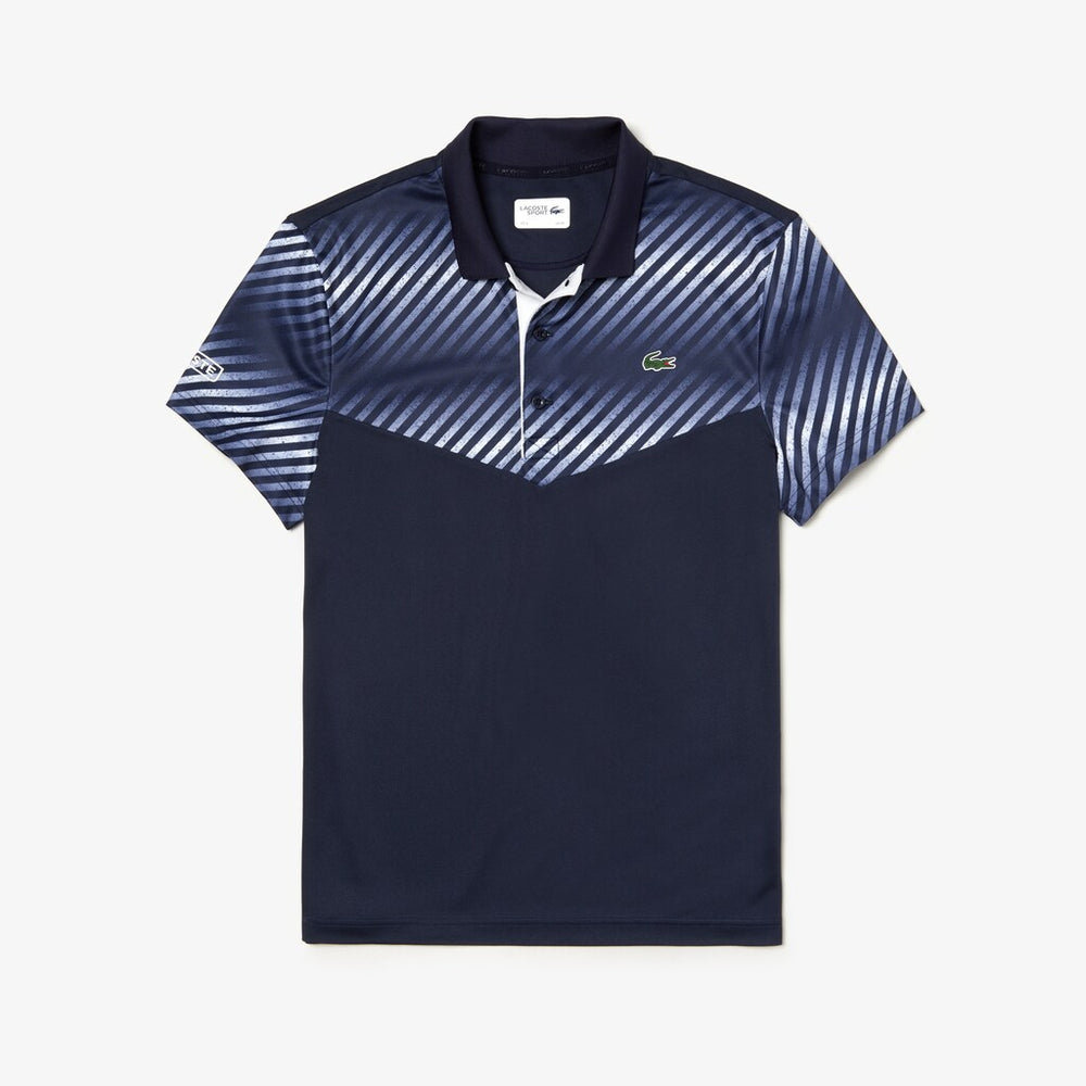 Mens   SPORT Technical Piqué Tennis Polo | Lacoste Navy Blue / Navy Blue / White / White • 6Ky