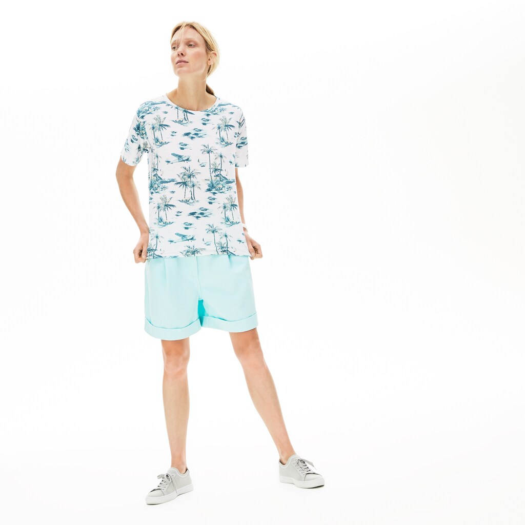 Womens Wo  Crew Neck Jersey T-shirt | Lacoste White • 001