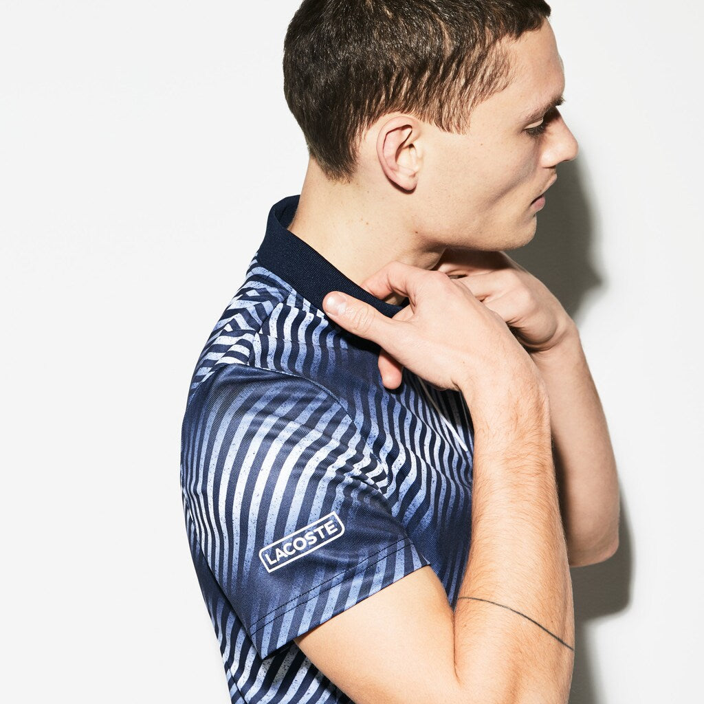 Mens   SPORT Tech Piqué Tennis Polo | Lacoste Navy Blue / Navy Blue / White / White • 6Ky