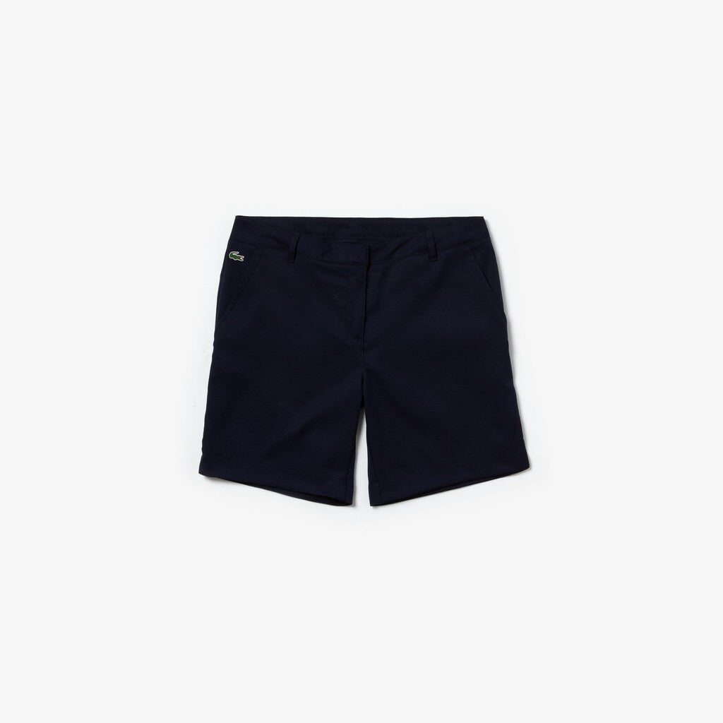 Womens Wo  SPORT Gabardine Bermuda Shorts | Lacoste Navy Blue • 423
