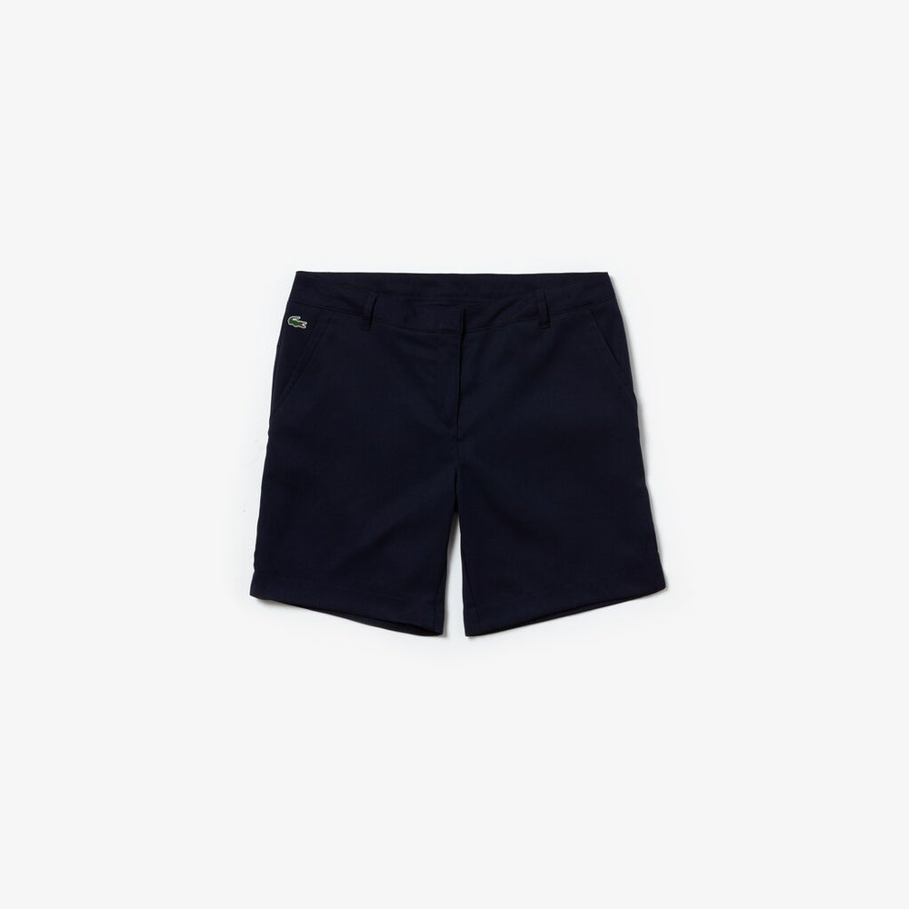 Womens Wo  SPORT Gabardine Bermuda Shorts | Lacoste Navy Blue • 423