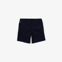 Womens Wo  SPORT Gabardine Bermuda Shorts | Lacoste Navy Blue • 423