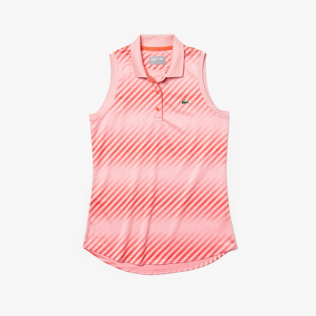 Womens Wo  SPORT Breathable Piqué Tennis Polo | Lacoste Pink / Red / Red • 6Wv
