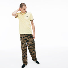 Mens   LIVE Camouflage Cargo Pants | Lacoste Black / White • Kbr