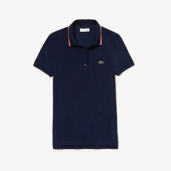 Womens Wo  Slim Fit Cotton Petit Piqué Polo | Lacoste Navy Blue • 166