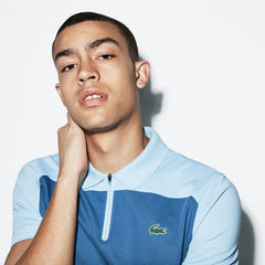 Mens   SPORT Petit Piqué Golf Polo | Lacoste Light Blue / Blue / Light Grey • 6J1