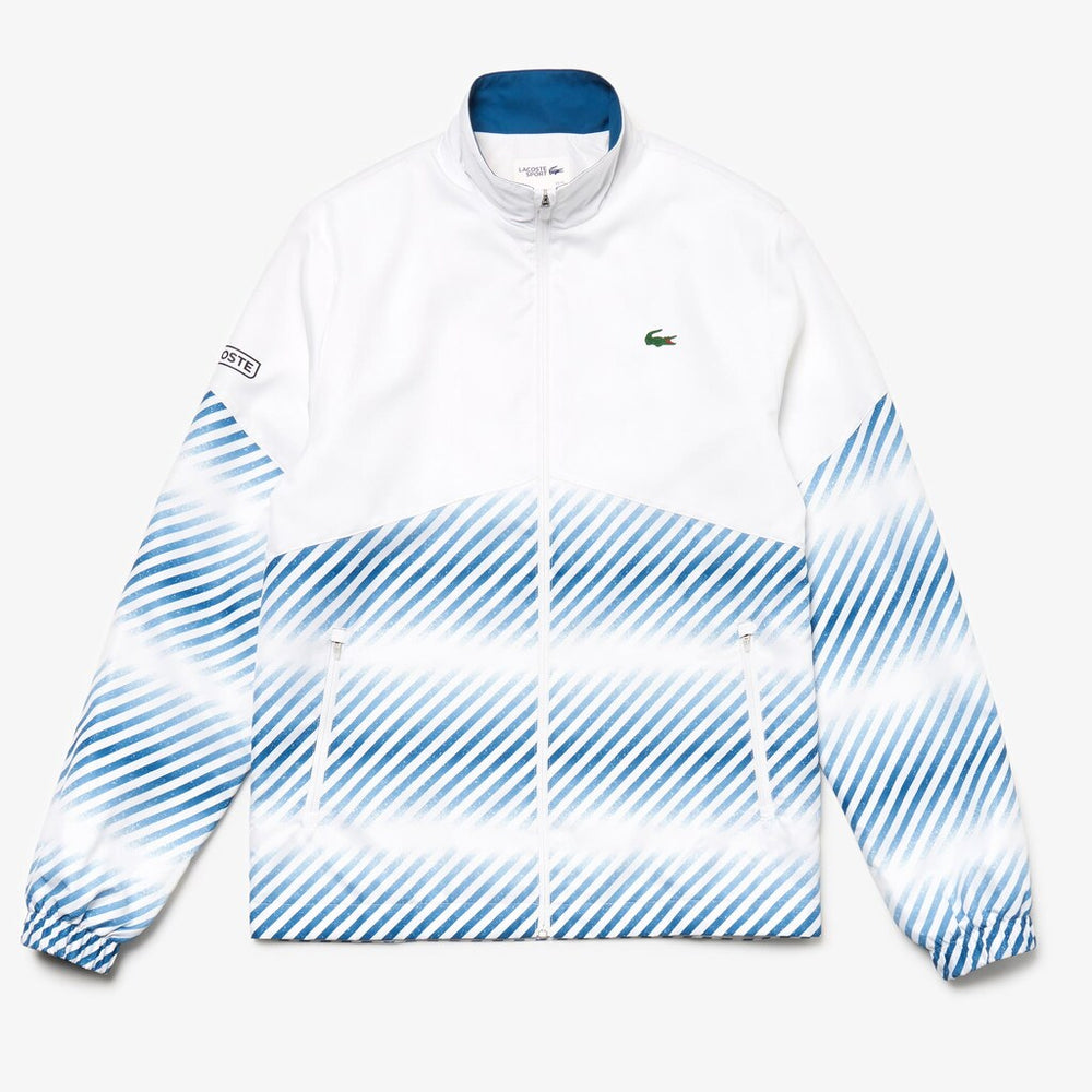 Mens   SPORT Tennis Tracksuit | Lacoste White / White / Blue / Black • 9Wr