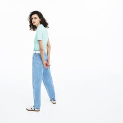 Womens Wo  Slim Fit Stretch Polo Shirt | Lacoste Light Blue / White • 7Mf
