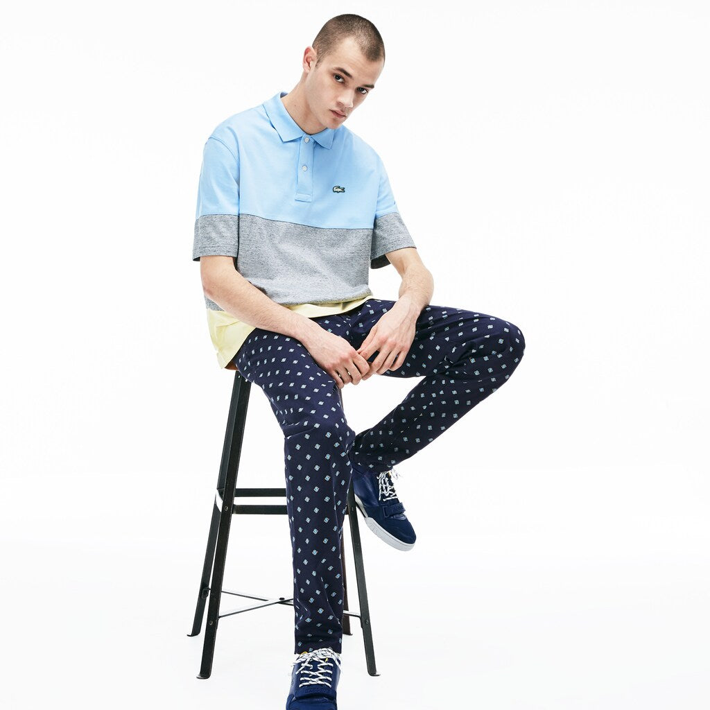 Mens   LIVE Skinny Fit Chinos | Lacoste Navy Blue / White • Qrn