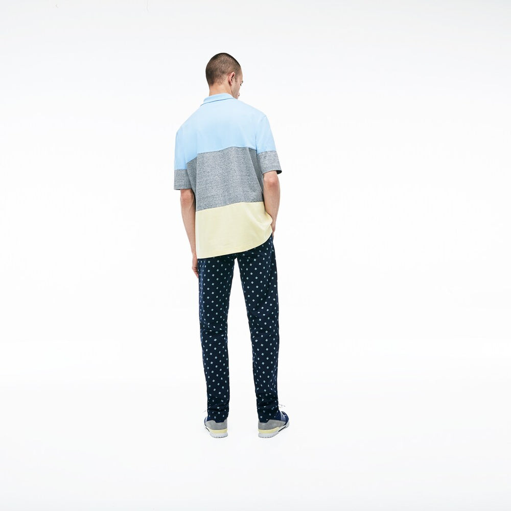 Mens   LIVE Skinny Fit Chinos | Lacoste Navy Blue / White • Qrn