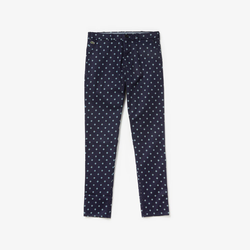 Mens   LIVE Skinny Fit Chinos | Lacoste Navy Blue / White • Qrn