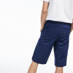 Mens   Regular Fit Cotton And Linen Shorts | Lacoste Inkwell • Cc3