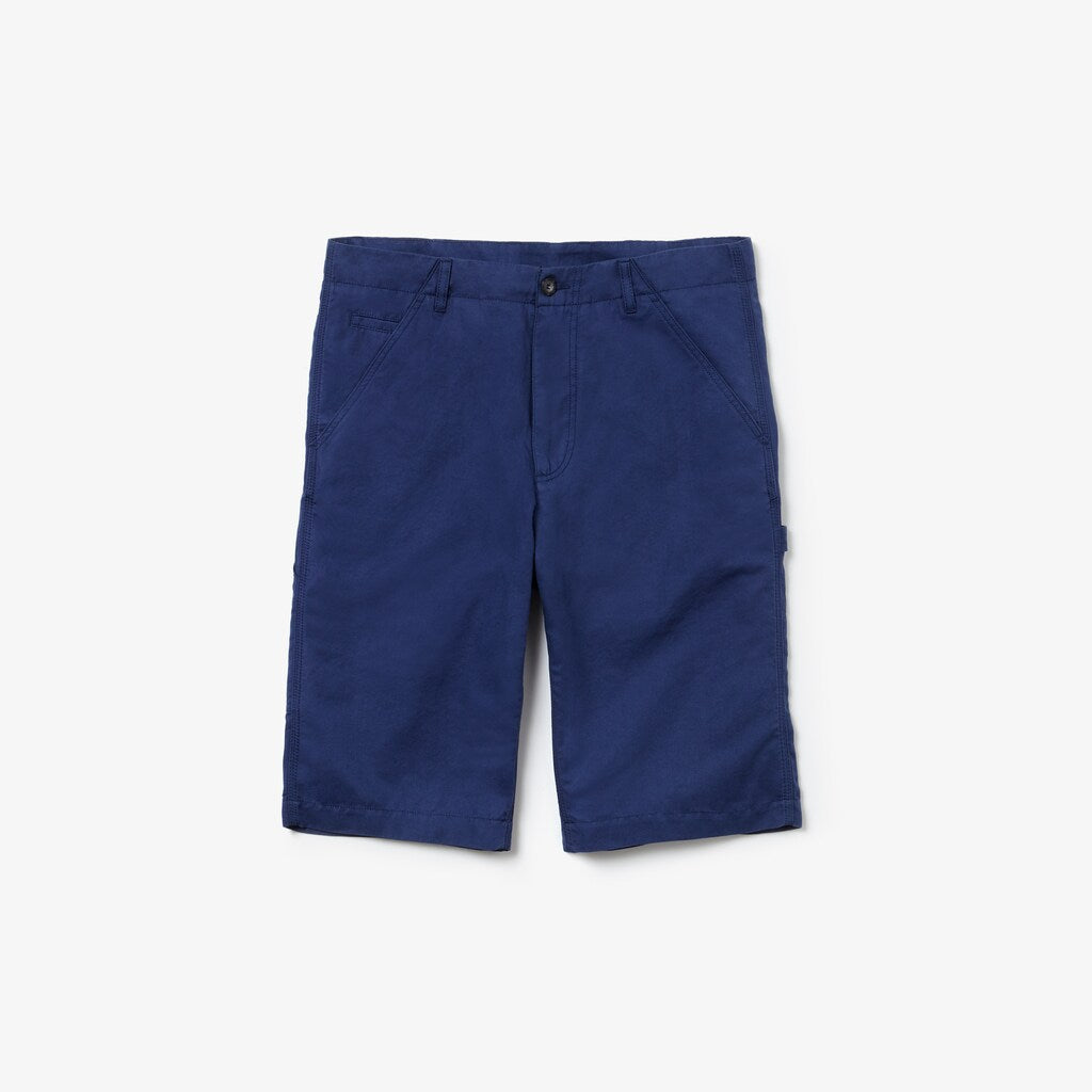 Mens   Regular Fit Cotton And Linen Shorts | Lacoste Inkwell • Cc3