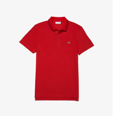 Mens   Regular Fit Piqué Polo Shirt | Lacoste Red / Red / Bordeaux • 7Cy