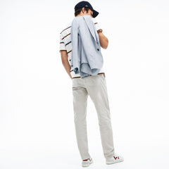 Mens   Lightweight Stretch Cotton Pants | Lacoste Light Grey • 03R