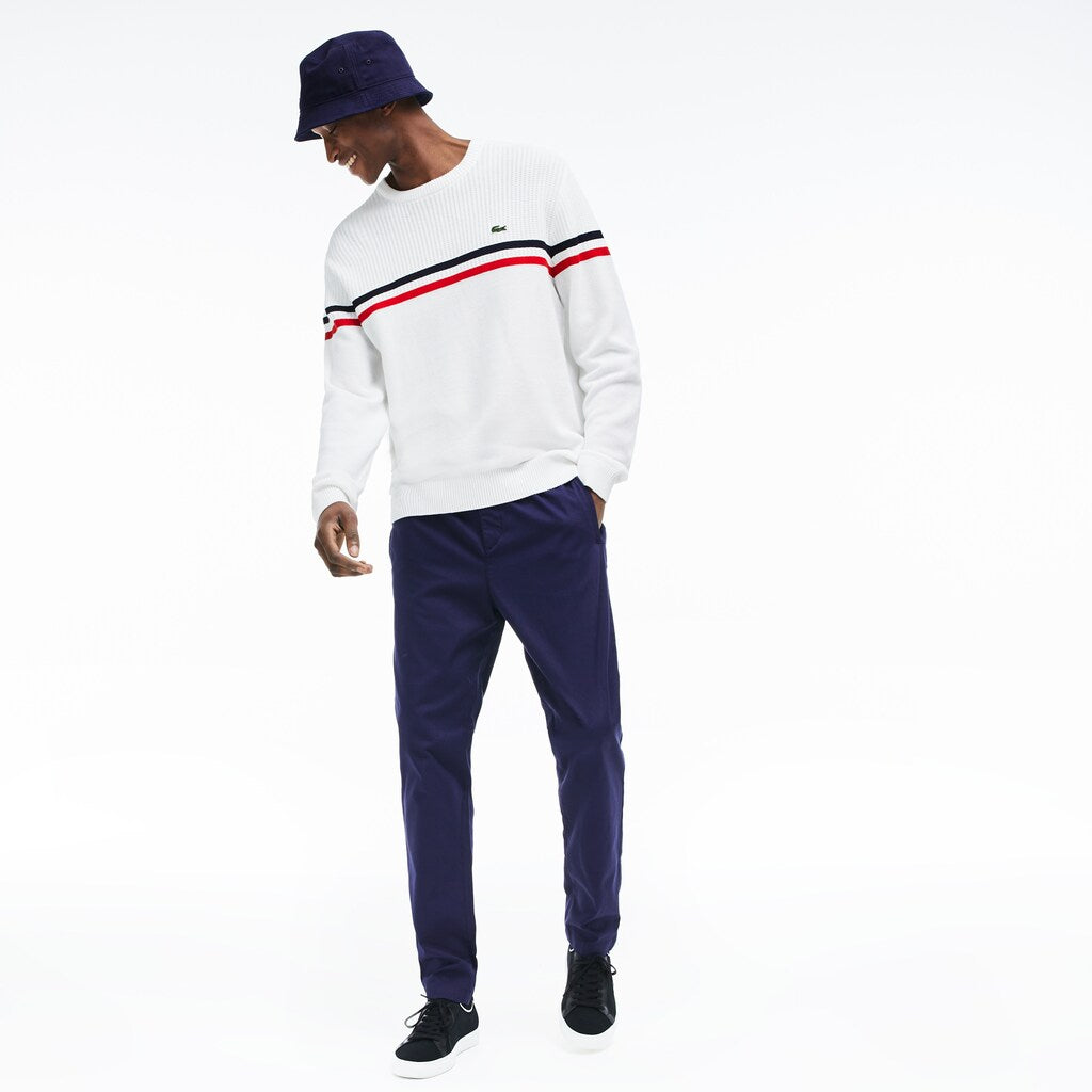 Mens   Stretch Canvas Chinos | Lacoste Navy Blue • 166