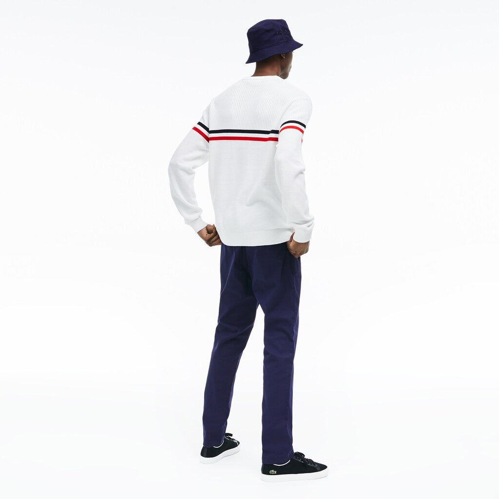 Mens   Stretch Canvas Chinos | Lacoste Navy Blue • 166