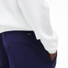 Mens   Stretch Canvas Chinos | Lacoste Navy Blue • 166