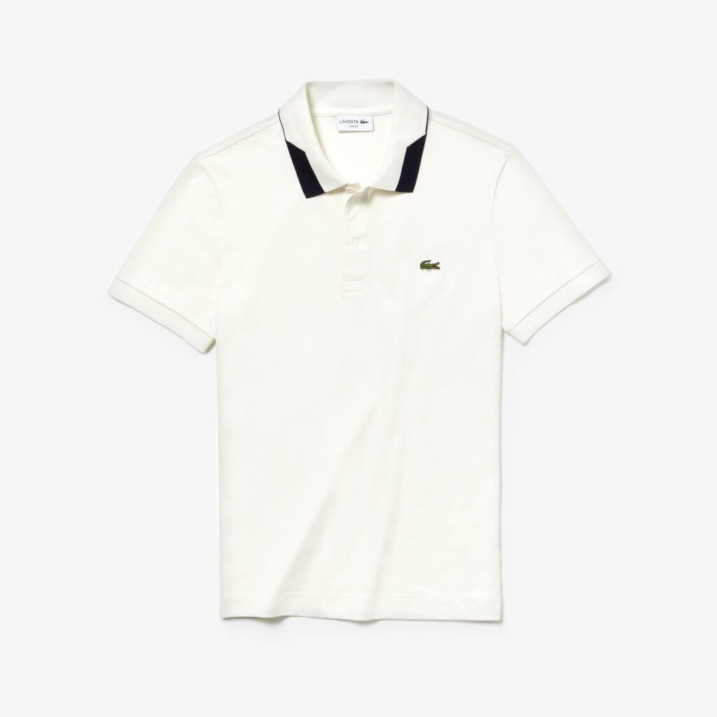 Mens   Regular Fit Stretch Polo Shirt | Lacoste White • 70V