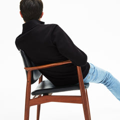 Mens   Zip Fleece Sweatshirt | Lacoste Black • 031