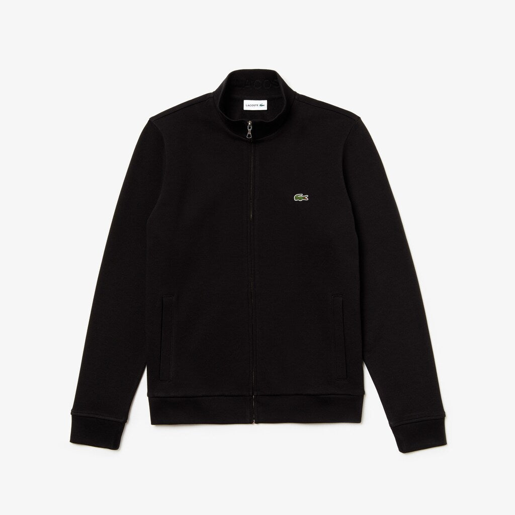 Mens   Zip Fleece Sweatshirt | Lacoste Black • 031
