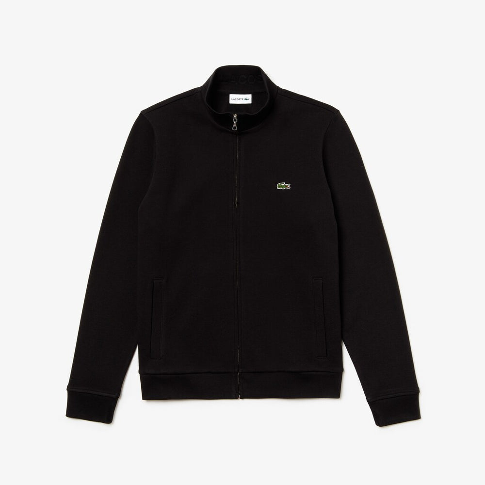 Mens   Zip Fleece Sweatshirt | Lacoste Black • 031