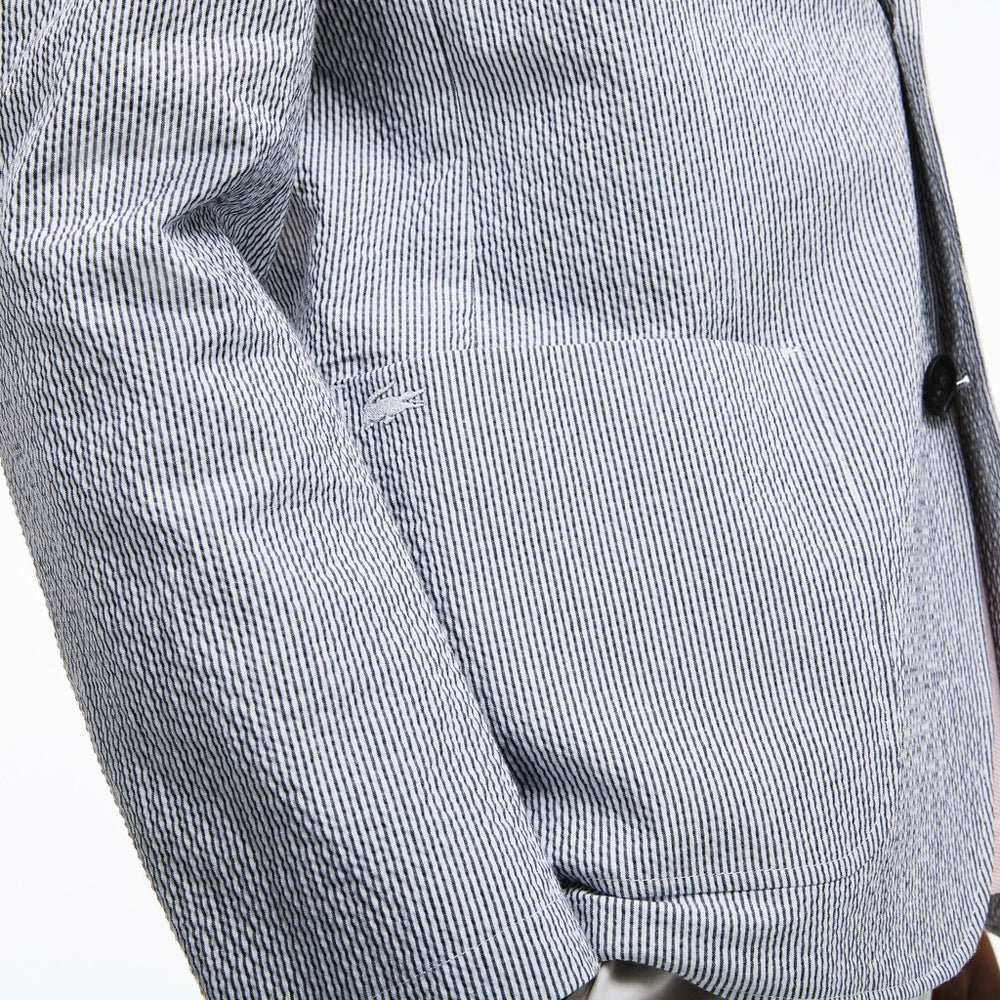 Mens   Slim Fit Stretch Cotton Blazer | Lacoste Navy Blue / White • 525