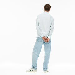 Mens   Regular Fit Linen Shirt | Lacoste Light Blue • F8R