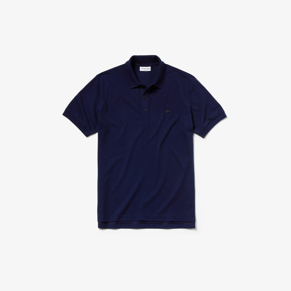 Mens   Riviera L.12.12 Ultra Light Cotton Polo | Lacoste Navy Blue • 166