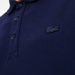 Mens   Riviera L.12.12 Ultra Light Cotton Polo | Lacoste Navy Blue • 166