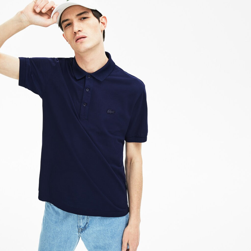 Mens   Riviera L.12.12 Ultra Light Cotton Polo | Lacoste Navy Blue • 166