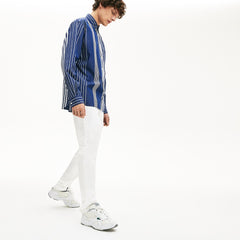 Mens   Slim Fit Stretch Gabardine Chino Pants | Lacoste White • 001