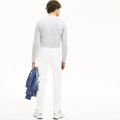 Mens   Slim Fit Stretch Gabardine Chino Pants | Lacoste White • 001