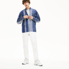 Mens   Slim Fit Stretch Gabardine Chino Pants | Lacoste White • 001