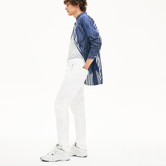Mens   Slim Fit Stretch Gabardine Chino Pants | Lacoste White • 001