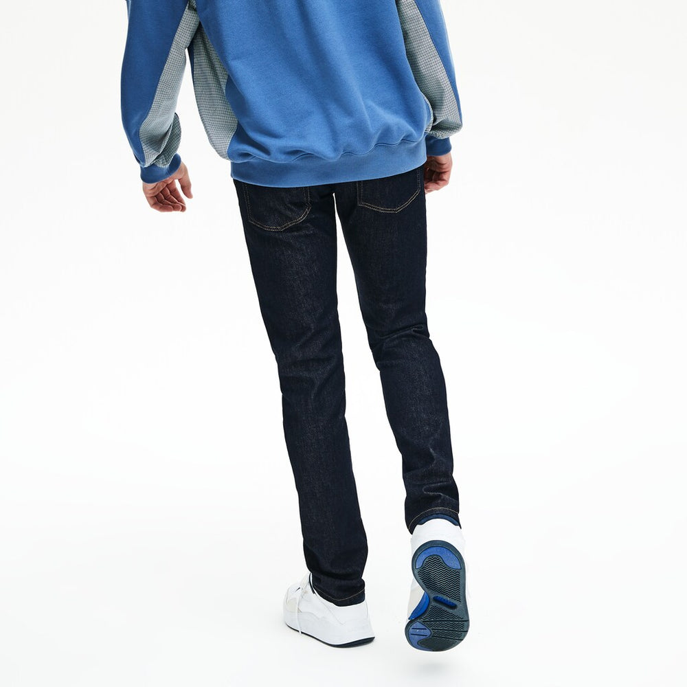 Mens   Slim Fit Stretch Denim 5-Pocket Jeans | Lacoste Grey • Qjh