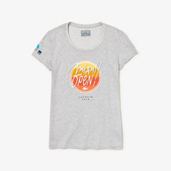 Womens Wo  SPORT Miami Open Edition T-shirt | Lacoste Grey Chine • Cca