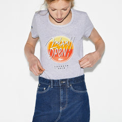 Womens Wo  SPORT Miami Open Edition T-shirt | Lacoste Grey Chine • Cca
