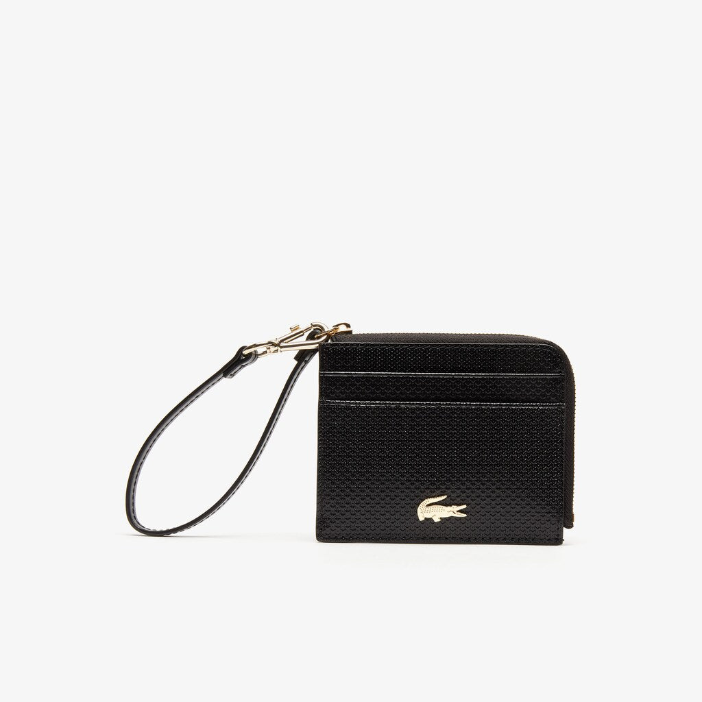 Womens Wo  Chantaco Wristlet Card Holder | Lacoste Black • 000