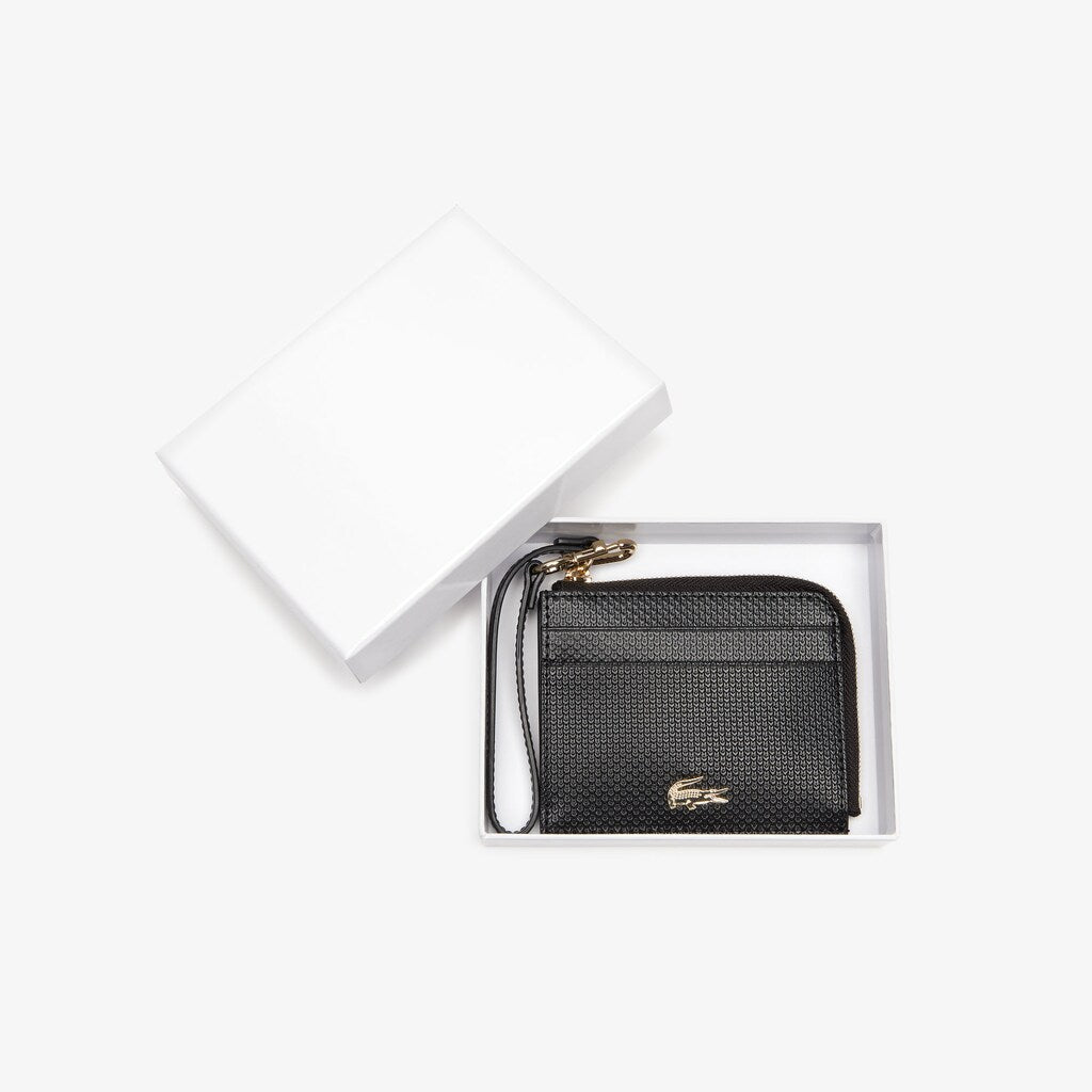 Womens Wo  Chantaco Wristlet Card Holder | Lacoste Black • 000