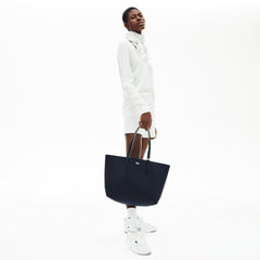 Womens Wo  Anna Reversible Tote Bag | Lacoste Dark Sapphire Marshmallow • C93
