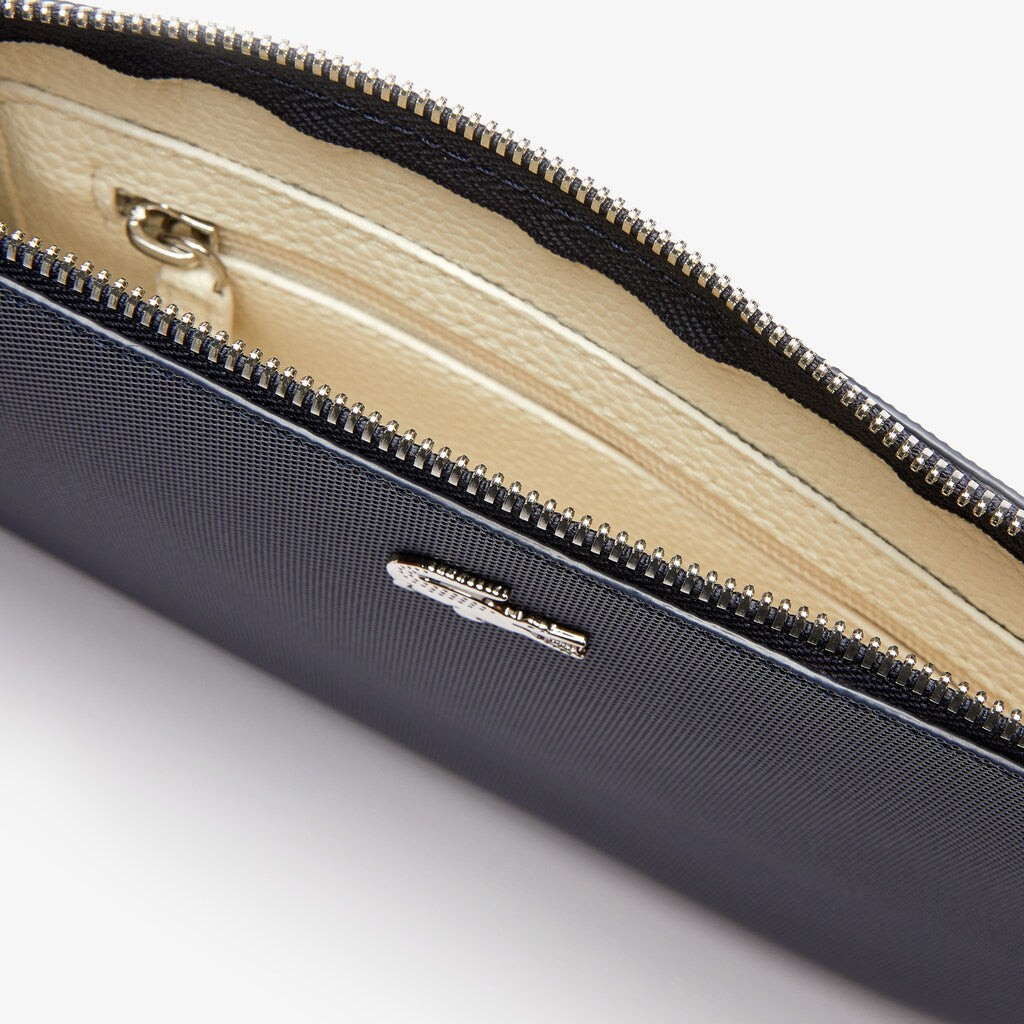 Womens Wo  Wristlet Clutch Bag | Lacoste Dark Sapphire Marshmallow • C93
