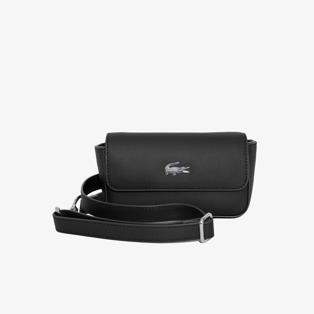 Womens Wo  Daily Classic Coated Canvas Fanny Pack | Lacoste Black • 000