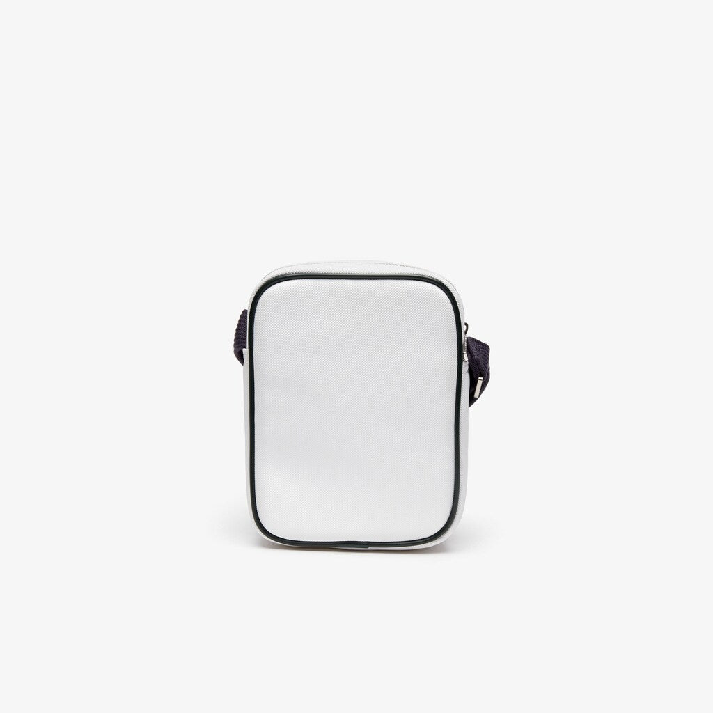 Mens   1930’s Original Coated Canvas Vertical Bag | Lacoste White Peacoat • 910