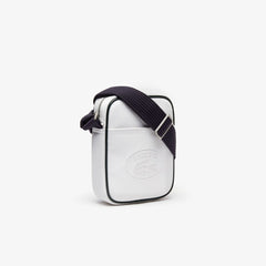 Mens   1930’s Original Coated Canvas Vertical Bag | Lacoste White Peacoat • 910
