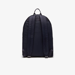 Mens   L.12.12 Croco Magic Leather and Canvas Backpack | Lacoste Peacoat • 021