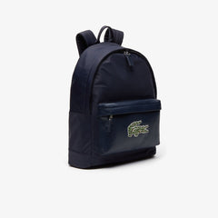 Mens   L.12.12 Croco Magic Leather and Canvas Backpack | Lacoste Peacoat • 021